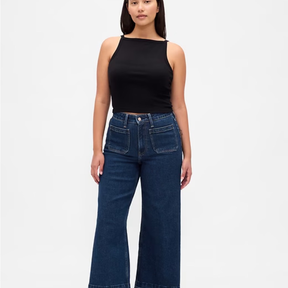 Gap Dark Blue Wide-Leg Women's Jeans